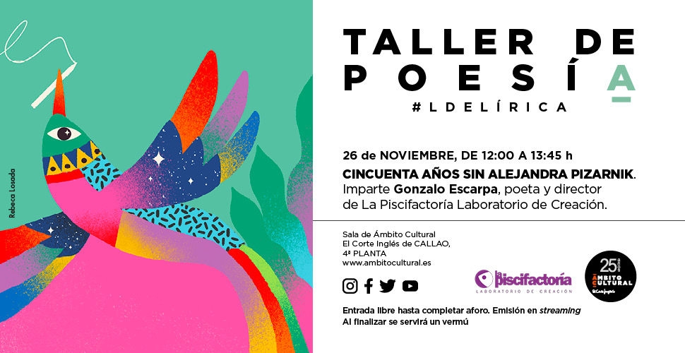 Taller de Poesía #LdeLírica: cincuenta años sin Alejandra Pizarnik